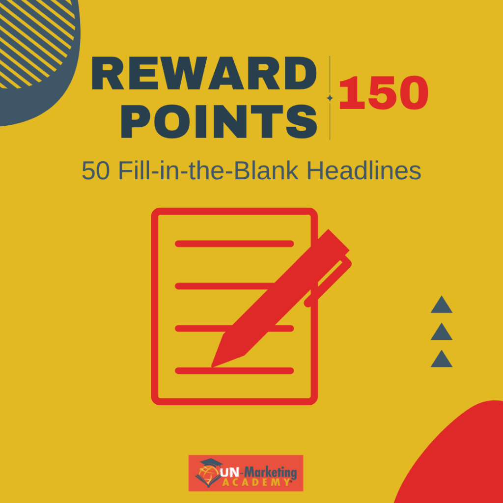 UMA Rewards: 50 Fill in the Black headlines